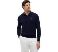 Tommy Hilfiger Uomo Pullover Pima Cashmere con Colletto a Polo, Blu (Desert Sky), S
