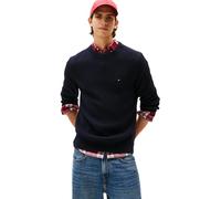 Tommy Hilfiger Uomo Pullover Rib Crew Neck Pullover in Maglia, Blu (Desert Sky), S