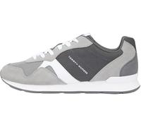 Tommy Hilfiger Uomo Runner Icon Mix FM0FM05679 Low Top, Grigio (Universal Grey), 43, Grigio Universale Grigio, 43 EU