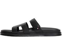 Tommy Hilfiger Uomo Sandali Adjustable Premium in Pelle, Nero (Black), 45