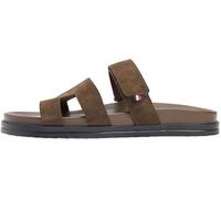 Tommy Hilfiger Uomo Sandali Adjustable Premium in Suede, Marrone (Legacy Brown), 41