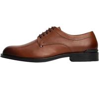 Tommy Hilfiger Uomo Scarpa Derby Corporate in Pelle, Marrone (Winter Cognac), 45