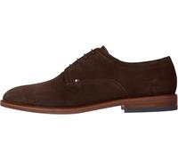 Tommy Hilfiger Uomo Scarpa Derby Thunit in Pelle Scamosciata, Marrone (Legacy Brown), 40 EU