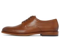 Tommy Hilfiger Uomo Scarpa Derby Thunit Leather Punta Rotonda, Marrone (Winter Cognac), 42