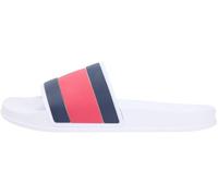 Tommy Hilfiger Core Hilfiger Flag Pool Slide Fm0fm05798, Diapositive Uomo, White (White), 45 EU