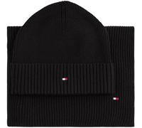 Tommy Hilfiger Flag - Cappello e sciarpa 2 pz. (black)