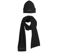 Set berretto e sciarpa Tommy Hilfiger Th Foundation Beanie & Scarf Gp AM0AM13132 Nero OS
