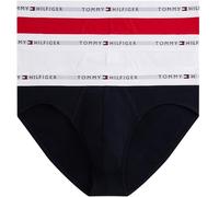 Tommy Hilfiger Uomo Slip Hipster Confezione da 3 con Fascia con Logo, Multicolore (Wht/Prm Red/des Sky), XXL