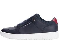 Tommy Hilfiger Uomo Sneakers Basketball in Pelle, Blu (Desert Sky), 40