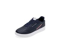 Tommy Hilfiger Uomo Sneakers con Suola Preformata Basket Core Stripes Profilo Basso, Blu (Desert Sky), 39