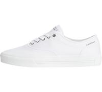 Tommy Hilfiger TH Vulc Cup Long Lace Canvas Fm0fm05874, Basso Top Uomo, White (White), 43 EU