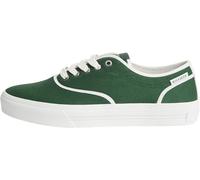 Tommy Hilfiger Uomo Sneakers con Suola Preformata Long Lace Canvas con Logo, Verde (Street Green), 40
