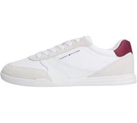 Tommy Hilfiger Uomo Sneakers con Suola Preformata LoPro Cup Mix con Lacci, Bianco (White), 40