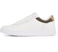 TOMMY HILFIGER Sneaker bassa 'BASKET CORE LITE' marrone chiaro / verde scuro / bianco, Taglia 40