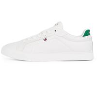 Tommy Hilfiger Uomo Sneakers Court Icon in Pelle, Bianco (Ecru), 40 EU