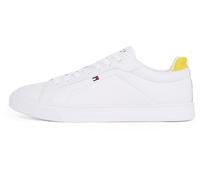 Tommy Hilfiger Uomo Sneakers Court Icon in Pelle, Bianco (White), 44 EU