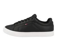 Tommy Hilfiger Uomo Sneakers Court Icon in Pelle, Nero (Black), 44 EU