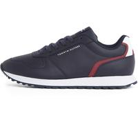 Tommy Hilfiger Uomo Sneakers da Runner New Eva Mix Flag in Pelle, Blu (Desert Sky), 42