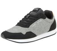 Tommy Hilfiger Uomo Sneakers da Runner Scarpe Sportive, Nero (Black), 45