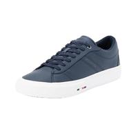 Tommy Hilfiger Uomo Sneakers Low in Pelle, Blu (Desert Sky), 40