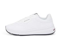 Tommy Hilfiger Uomo Sneakers Profilo Basso Lightweight Knit Sportive, Bianco (White), 45 EU