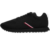 Tommy Hilfiger Uomo Sneakers Running New Eva Knit Profilo Basso, Nero (Black), 40