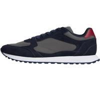 Tommy Hilfiger Uomo Sneakers Running New Runner Eva Mix in Pelle Scamosciata, Blu (Desert Sky), 42