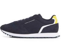 Tommy Hilfiger Uomo Sneakers Running New Runner Eva Mix in Pelle Scamosciata, Blu (Desert Sky), 45
