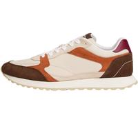 Tommy Hilfiger Uomo Sneakers Running New Runner Eva Mix in Pelle Scamosciata, Multicolore (Classic Beige/Legacy Brown), 41
