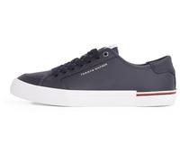 Tommy Hilfiger Uomo Sneakers Vulcanizzate Core Corporate Leather Profilo Basso, Blu (Desert Sky), 41 EU