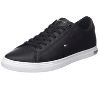 Tommy Hilfiger Uomo Sneakers Vulcanizzate Essential Leather Detail Vulc Scarpe, Nero (Black), 40