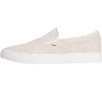 Tommy Hilfiger Uomo Sneakers Vulcanizzate Harlem Slip On Senza Lacci, Bianco (Ecru), 43