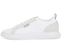 Tommy Hilfiger Uomo Sneakers Vulcanizzate Light Knit Seasonal Eleganti, Bianco (White), 44 EU