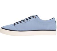 Tommy Hilfiger Uomo Sneakers Vulcanizzate Mesh Profilo Basso, Blu (Brisk Blue), 45
