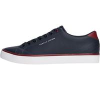 Tommy Hilfiger Uomo Sneakers Vulcanizzate Profilo Basso, Blu (Desert), 45