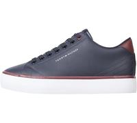 Tommy Hilfiger Uomo Sneakers Vulcanizzate Profilo Basso, Blu (Desert), 47