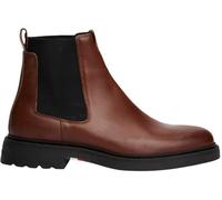 Tommy Hilfiger Uomo Stivaletti Chelsea Comfort in Pelle, Marrone (Winter Cognac), 45