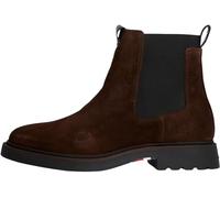 Tommy Hilfiger Uomo Stivaletti Chelsea Comfort in Pelle Scamosciata, Marrone (Cocoa), 46
