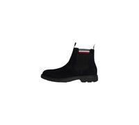Tommy Hilfiger Uomo Stivaletti Chelsea in Pelle Scamosciata, Blu (Desert Sky), 41