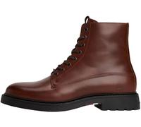 Tommy Hilfiger Uomo Stivali Mezza Gamba Comfort in Pelle, Marrone (Winter Cognac), 41