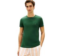 Tommy Hilfiger Uomo Stretch Slim Fit Tee Mw0mw10800 Maglietta a Maniche Corte, Green (Nocturnal Green), M