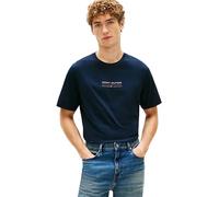Tommy Hilfiger Uomo T-Shirt Maniche Corte Brand Love Lockup in Cotone, Blu (Desert Sky), S