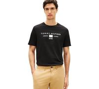 Tommy Hilfiger Maglietta da Uomo Love Mono Stack Tee MW0MW42365 S/S, Nera, M