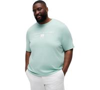 Tommy Hilfiger Uomo T-Shirt Maniche Corte Brand Love Mono Stack in Cotone, Verde (Crushed Mint), 2XL