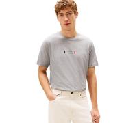 Tommy Hilfiger Men Brand Love Small Center Tee MW0MW41453 S/S, Grigio, XS, Grigio (Grigio Medio Erica), XS