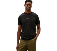 Tommy Hilfiger Uomo T-Shirt Maniche Corte Brand Love Small con Scollo Rotondo, Nero (Black), L