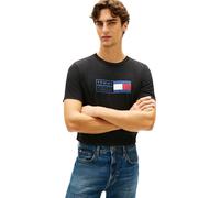 Tommy Hilfiger Maglietta da Uomo con Scritta Love Text Box MW0MW42366 S/S, Nera, M