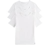 Tommy Hilfiger Uomo T-Shirt Maniche Corte Confezione da 3 Stretch Scollo a V, Bianco (White/White/White), S