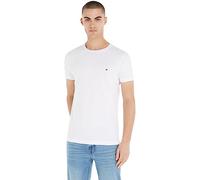 Tommy Hilfiger Uomo T-Shirt Maniche Corte Core Stretch Slim Fit, Bianco (White), S