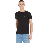 Tommy Hilfiger Uomo T-Shirt Maniche Corte Core Stretch Slim Fit, Nero (Black), XS